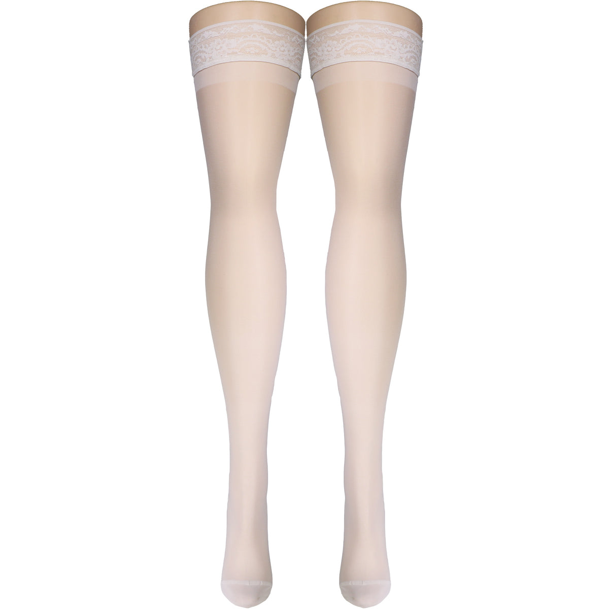 Truform Sheer Compression Stockings, 15-20 mmHg, Women's Thigh High Length, 20 Denier