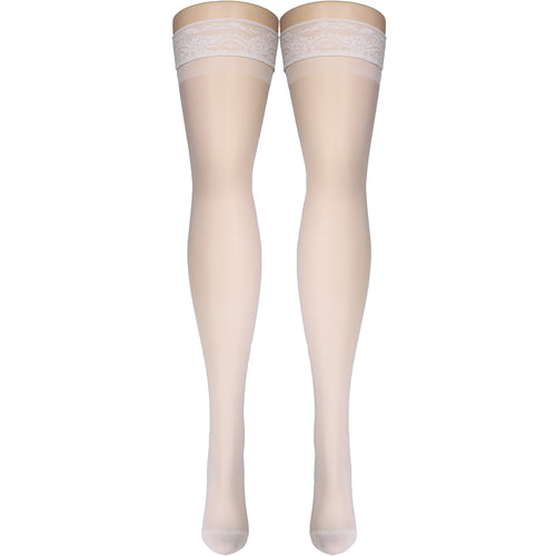 Truform Sheer Compression Stockings, 15-20 mmHg, Women's Thigh High Length, 20 Denier