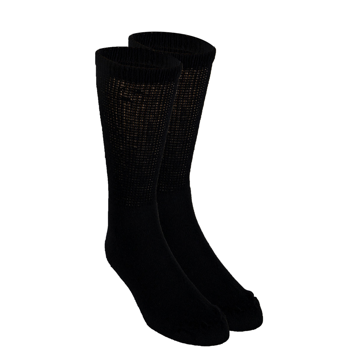 Truform Diabetic Socks for Men and Women, Medical Style Crew Length, Mid Calf Height, 3 pairs
