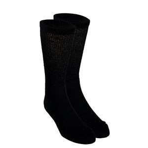 Truform Diabetic Socks for Men and Women, Medical Style Crew Length, Mid Calf Height, 3 pairs