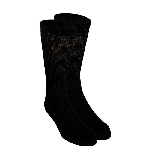 Truform Diabetic Socks for Men and Women, Medical Style Crew Length, Mid Calf Height, 3 pairs