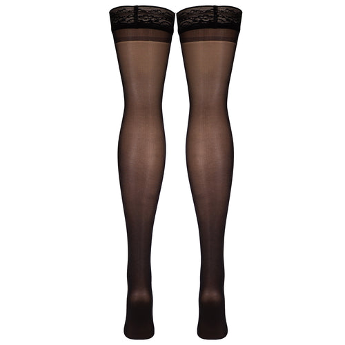 Truform Sheer Compression Stockings, 8-15 mmHg, Women's Thigh High Length, 20 Denier