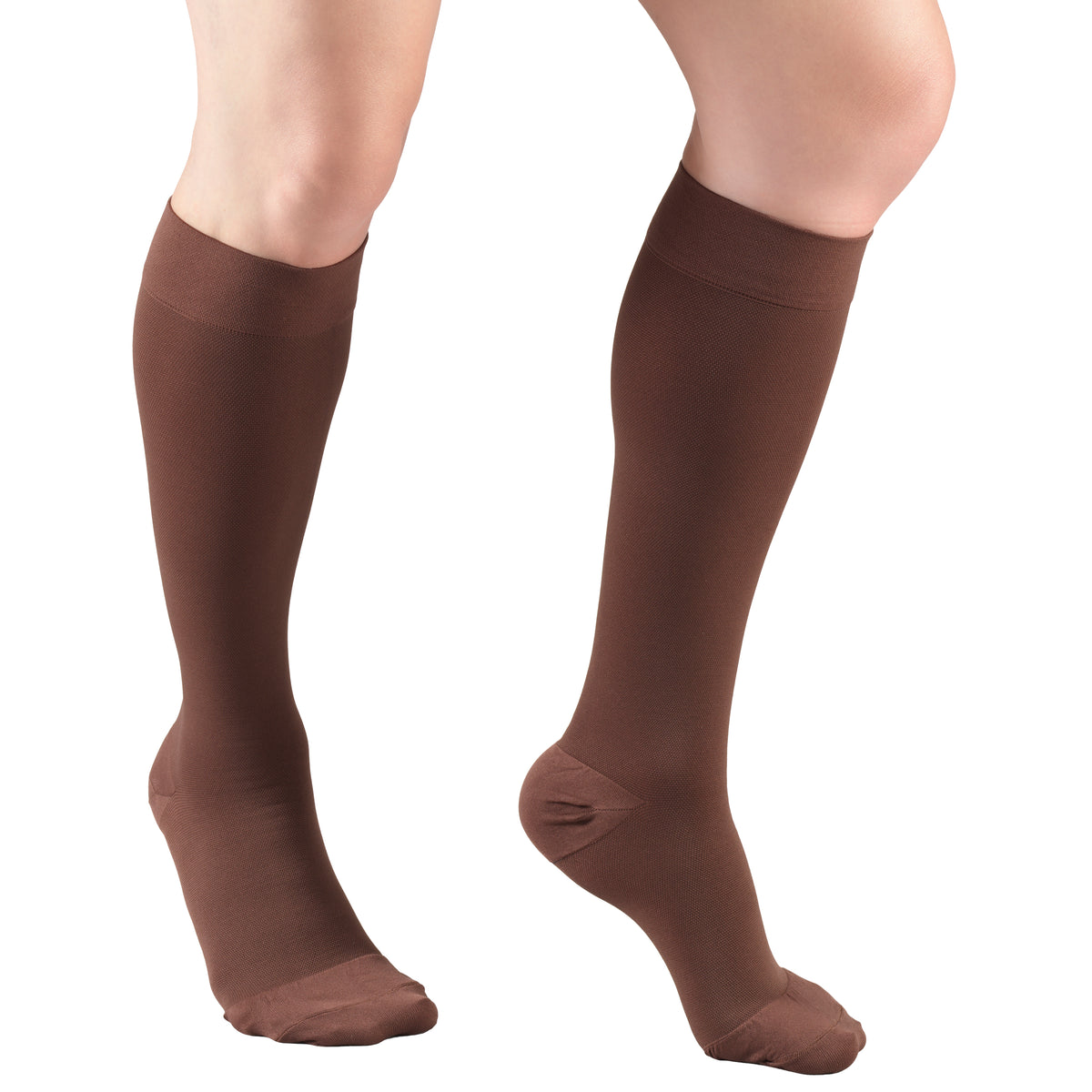 Truform 20-30 mmHg Compression Stockings for Men and Women, Knee High Length, Closed Toe