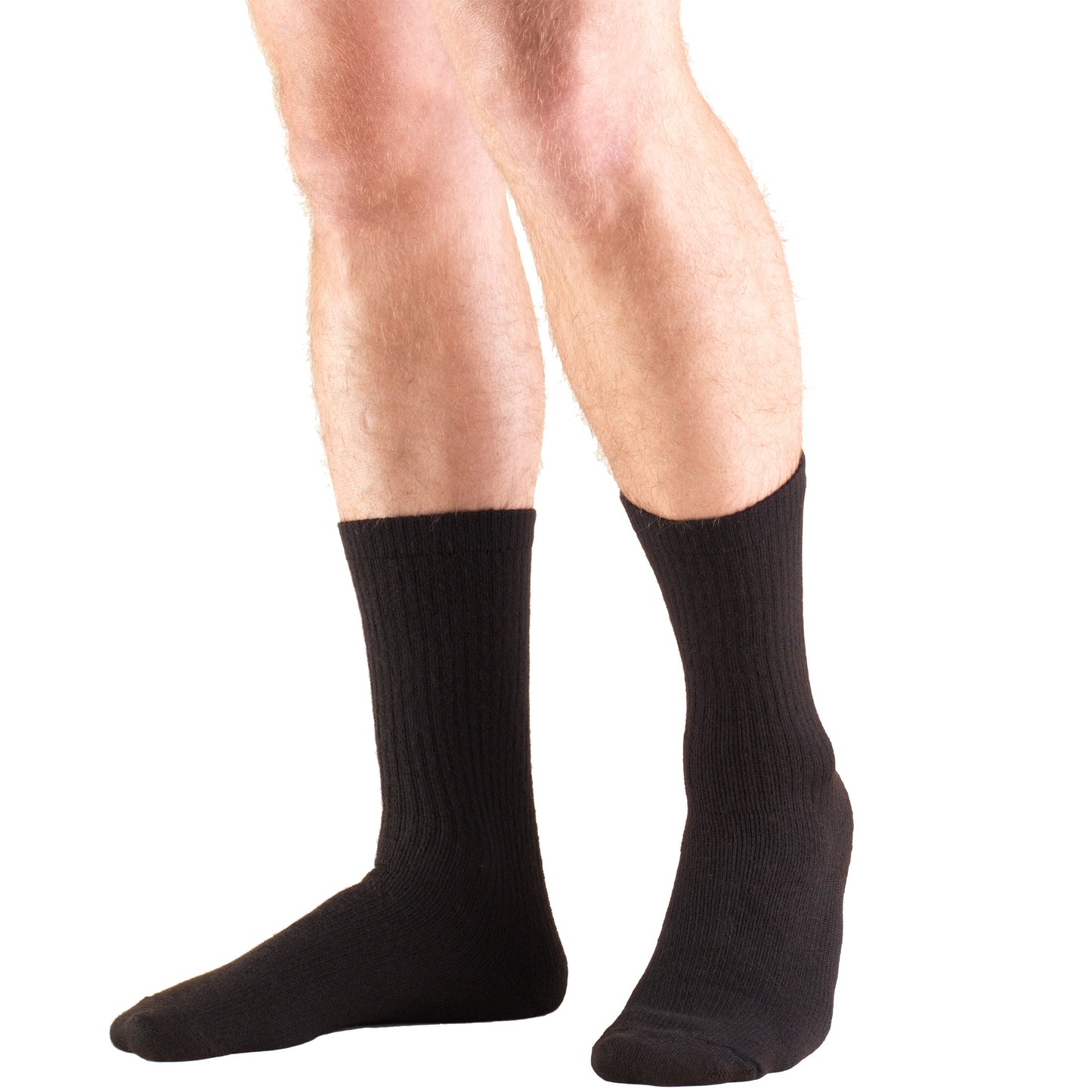 Truform Medical Compression Socks for Men and Women, 8-15 mmHg Crew Length to Mid-Calf