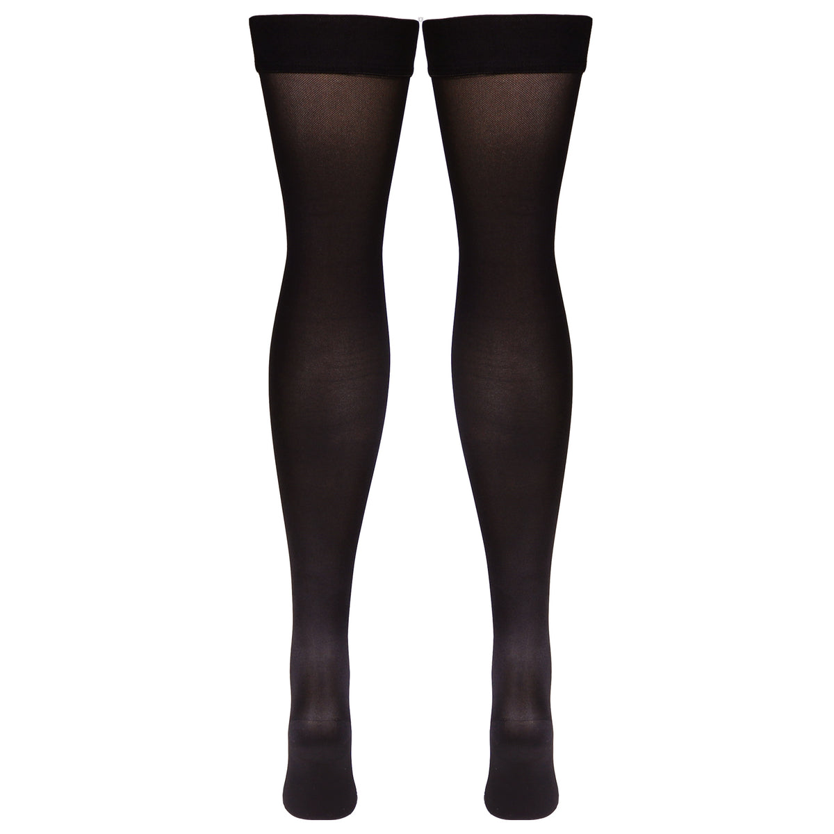 Truform Women's Compression Stockings, 15-20 mmHg, Thigh High Length, Closed Toe, Opaque