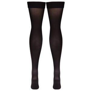 Truform Women's Compression Stockings, 15-20 mmHg, Thigh High Length, Closed Toe, Opaque