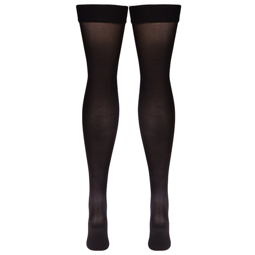 Truform Women's Compression Stockings, 15-20 mmHg, Thigh High Length, Closed Toe, Opaque