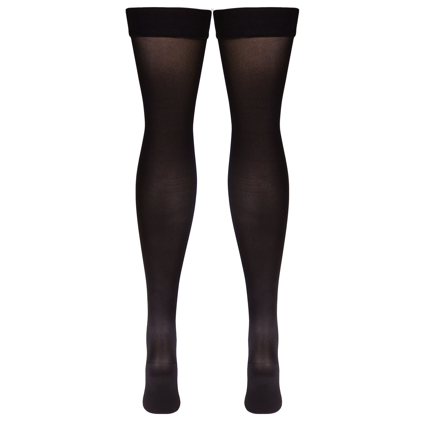 Truform Women's Compression Stockings, 20-30 mmHg, Thigh High Length, Closed Toe, Opaque