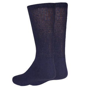 Truform Diabetic Socks for Men and Women, Medical Style Crew Length, Mid Calf Height, 3 pairs