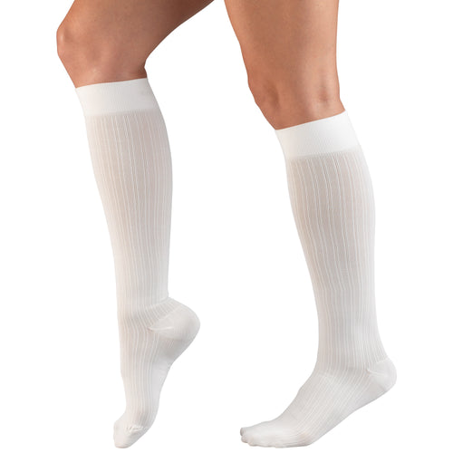 Truform Compression Socks, 15-20 mmHg, Women's Dress Socks, Knee High Over Calf Length