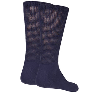 Truform Diabetic Socks for Men and Women, Medical Style Crew Length, Mid Calf Height, 3 pairs