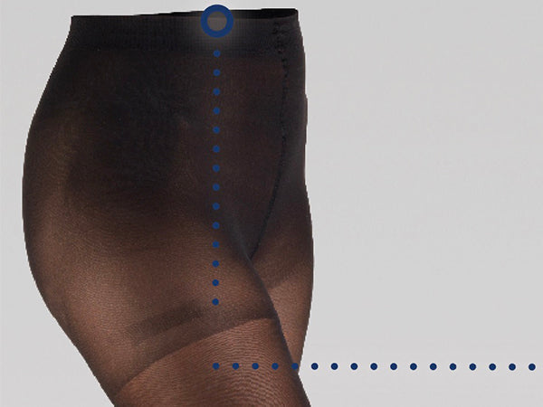 Truform 15-20 mmHg Compression Pantyhose, Sheer 20 Denier Women's Shaping Tights