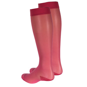 Truform Sheer Compression Stockings, 15-20 mmHg, Women's Knee High Length, 20 Denier