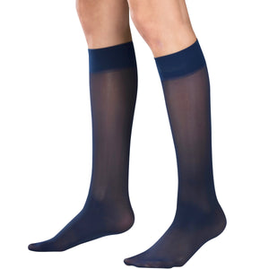 Truform Sheer Compression Stockings, 8-15 mmHg, Women's Knee High Length, 20 Denier