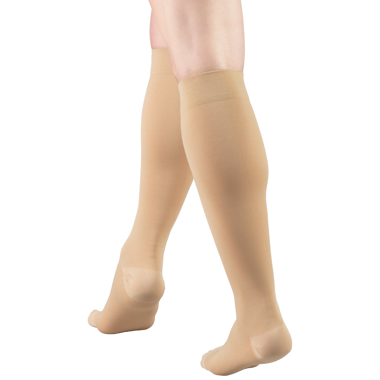 Truform Surgical Stockings, 18 mmHg Compression for Men and Women, Knee High Length, Closed Toe