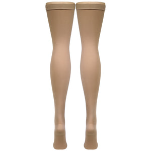 Truform Surgical Stockings, 18 mmHg Compression for Men and Women, Thigh High Length, Open Toe