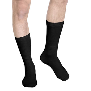 Truform Mid Calf Compression Socks for Men, 15-20 mmHg Medical Support, Crew Length
